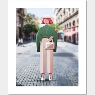 Eva - Street Style Woman Posters and Art